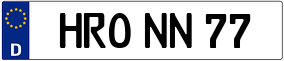 Trailer License Plate